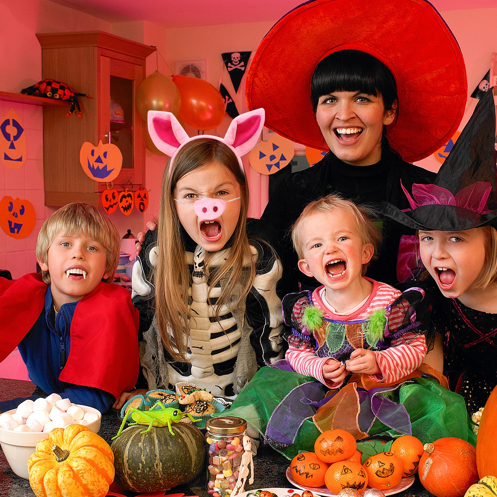 1 conjunto crianças desempenho traje porco conjunto tutu saia desempenho de palco cosplay carnaval foto adereços detalhe maravilhoso