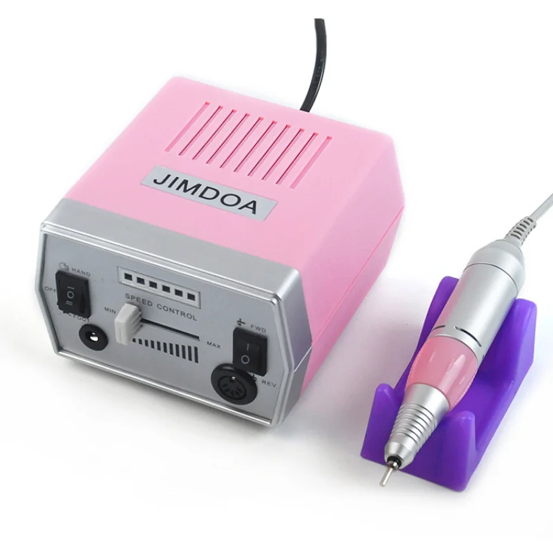 

Pink 30000RPM Adjustable Nail Shop Professional Brushless Motor For Salons Electric Manicure Drill DIY Accessories Universal