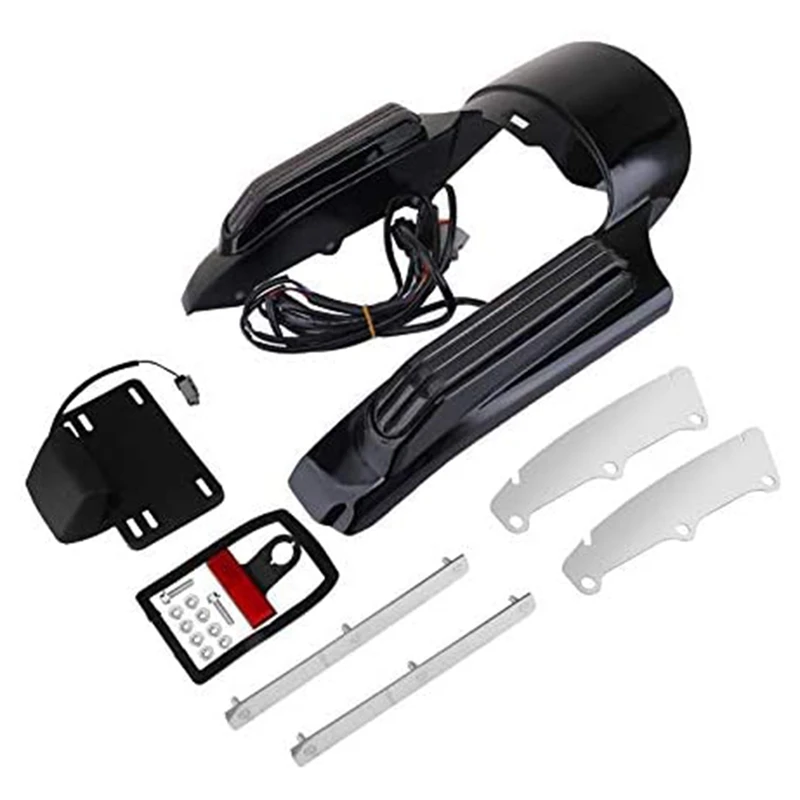 

Motorcycle Tail Running/Brake/Turn/Warning Light Fender Extension Fascia For Touring Street Glide Road Glide 2014-Up