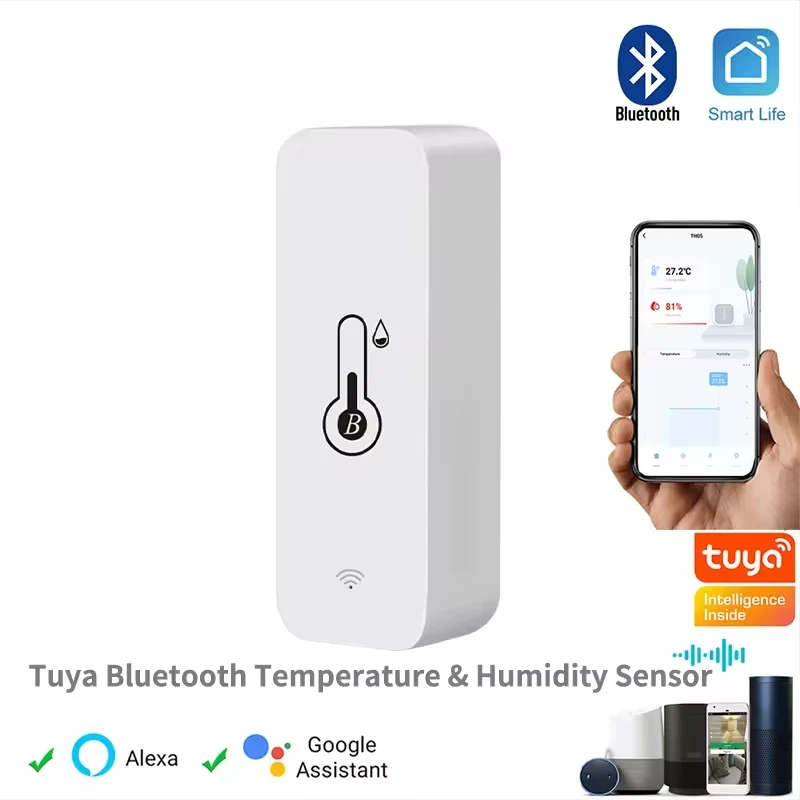 Tuya Smart Temperature Humidity Sensor Mini New Upgrade Bluetooth-Compatible APP Remote Control Thermometer Hygrometer