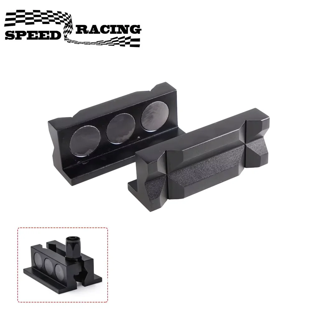 

Universal Aluminum Alloy Line Separator Vise Jaw Protective Inserts For AN Fittings Black Fit Hose Fittings -3 AN to -32 AN