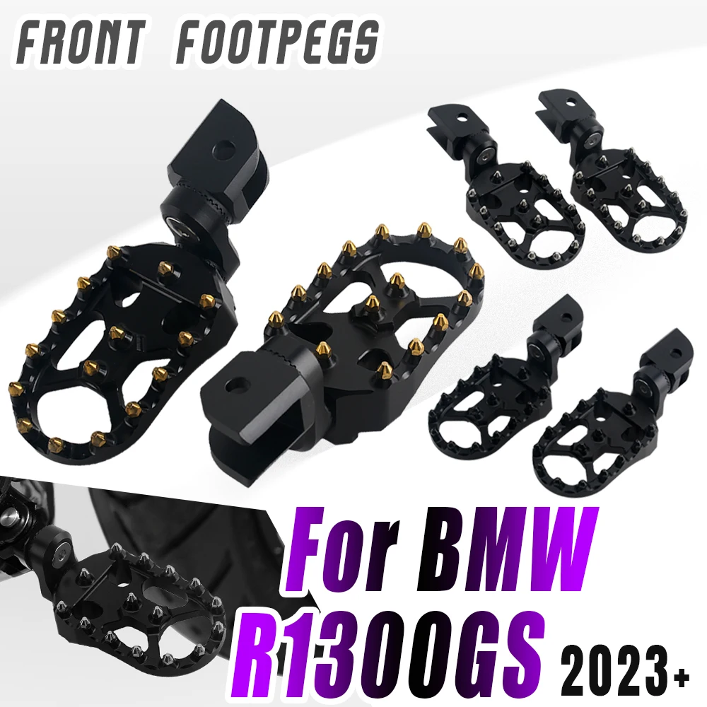 For BMW R1300GS 2024 R 1300 GS 2023 Adventure Motorcycle Footrest Rotatable Rider Adjustable Foot Pegs Front Rests r1300gs 2025