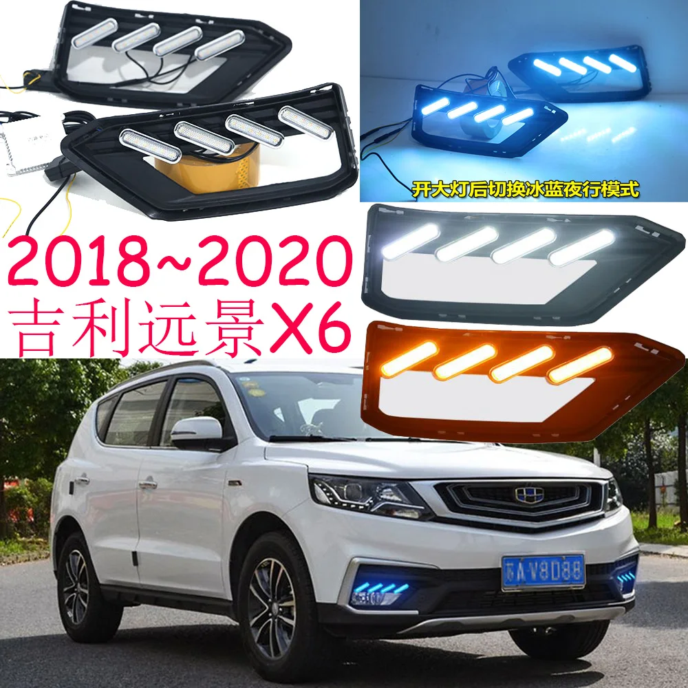 

car bumper headlight for Geely X6 daytime light 2018~2020y DRL car accessories LED headlamp for Geely X6 fog light