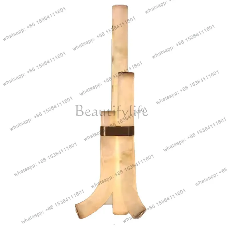 Marble designer sales office model house living room villa natural marble luminous object