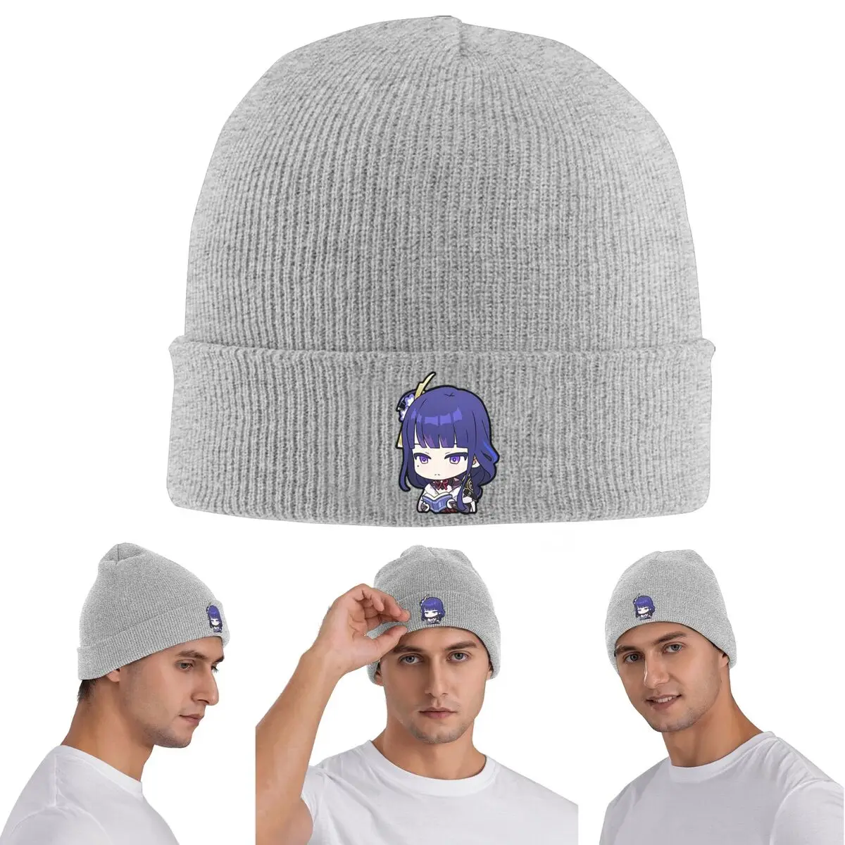 

Electro Gaming Genshin Warm Knitted Cap Winter Knit Bonnet Hat Skullies Beanies Hip Hop Caps for Unisex