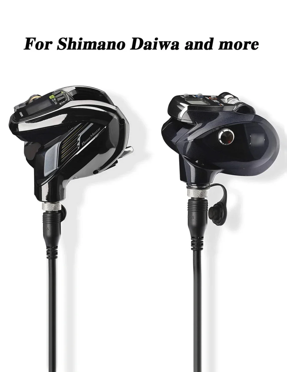 Para carrete de pesca eléctrico Shimano Daiwa, línea de conexión, Cable de alimentación, conexión de batería, carretes eléctricos, Cable de alimentación de 300cm, 9,84 pies