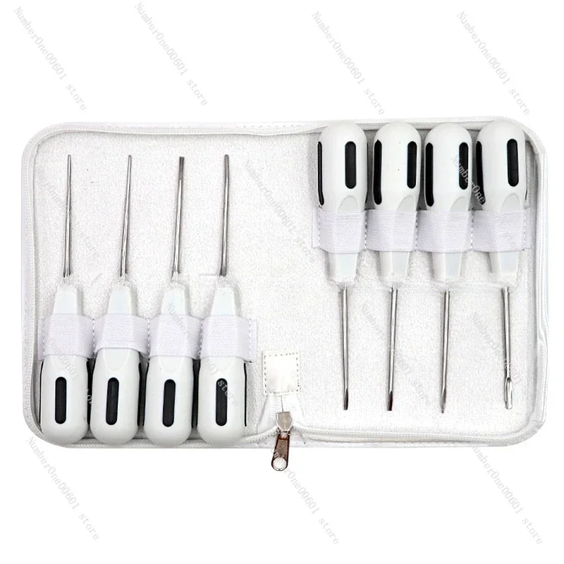 最小侵襲歯抜去用エレベーター-8本セット-歯抜去用エレベーター-ステンレス製-歯科器具