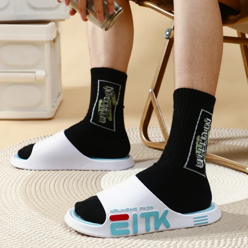 Comfortable Men Summer Casual Slippers Soft Youth Fashionable Leisure Walking Sandals Light Weight Water Swimming Pool Slides image 6