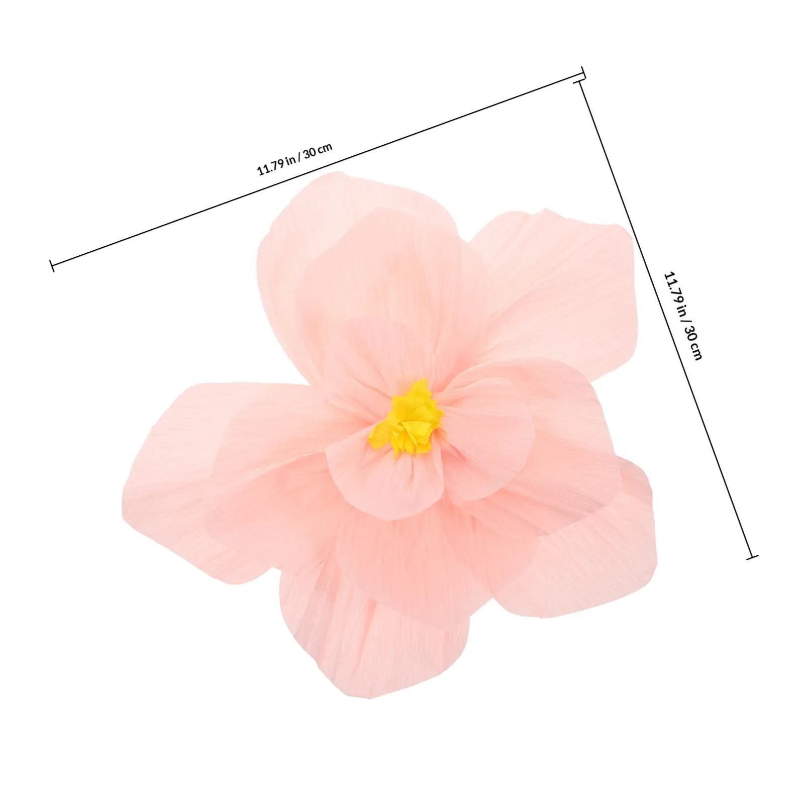 Crepe Paper Flowers 3D Pleated Floral Wall Decor for Rv Bedroom Headboard Backdrop Handmade Elegant Decorative Paper Flower