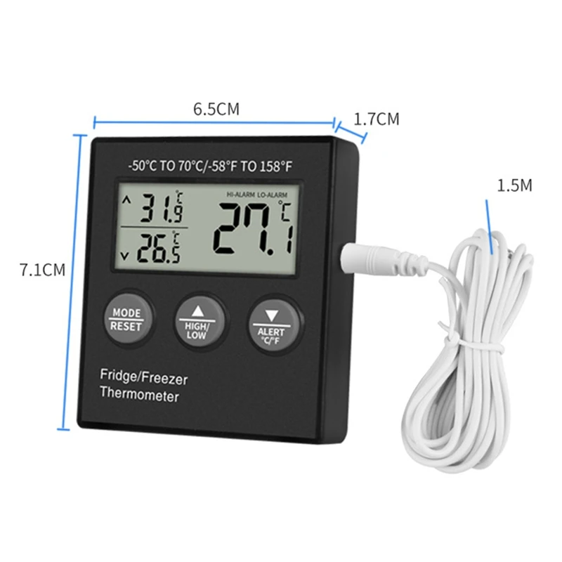 Therye.com numérique électronique pour mini réfrigérateur domestique, alarme de température haute et basse, thermoandreElectronic,-50-70 ℃