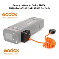 ZGCINE DT-AD200 Dummy Battery with D-Tap Plug Replacement for Godox AD200/ AD200 Pro/ AD200 Pro II/ AD300 Pro Flash