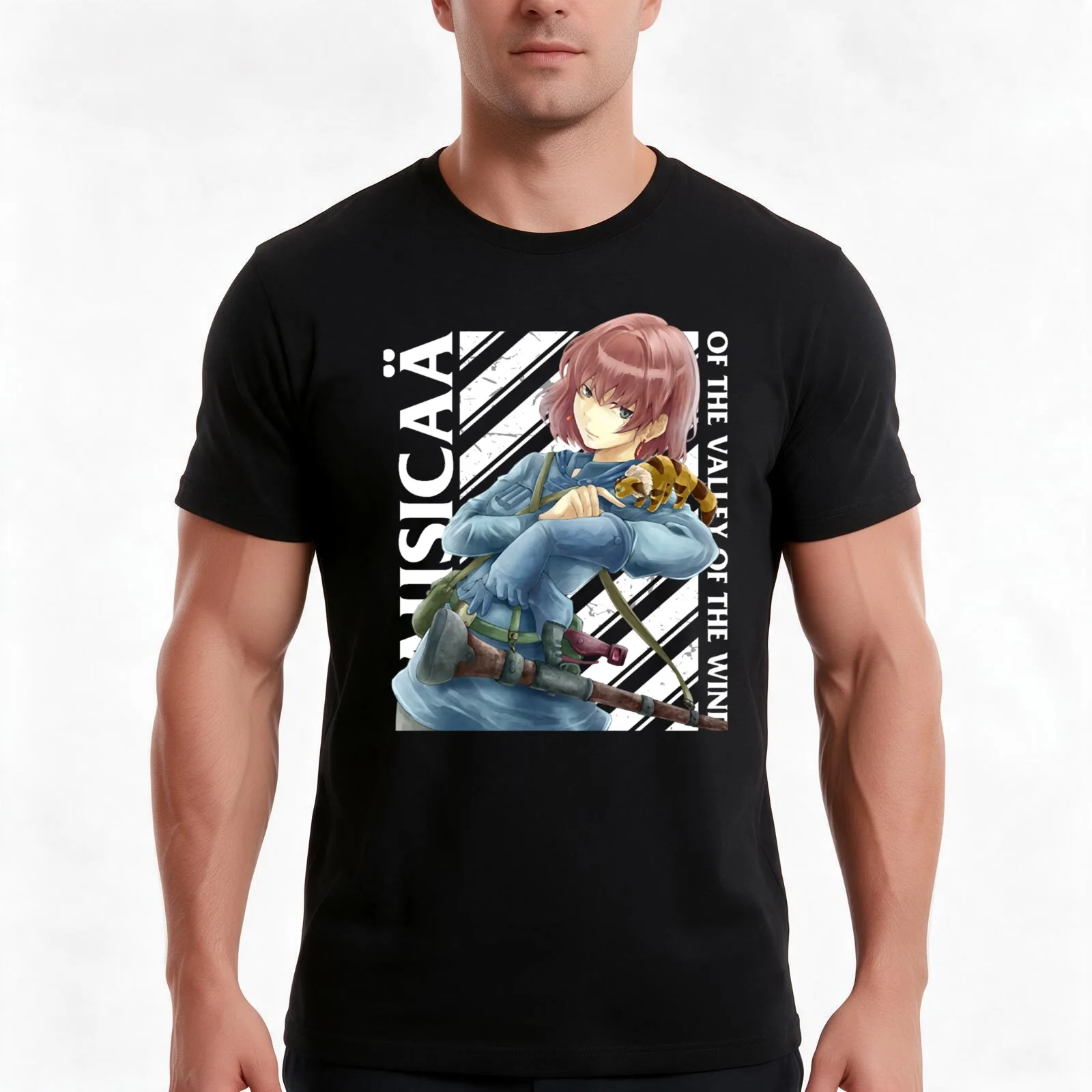 NAUSICA? OF THE VALLEY OF THE WIND T-Shirt, Summer Casual Cotton Tee, Oversized Streetwear Tops, Vintage Graphic Print