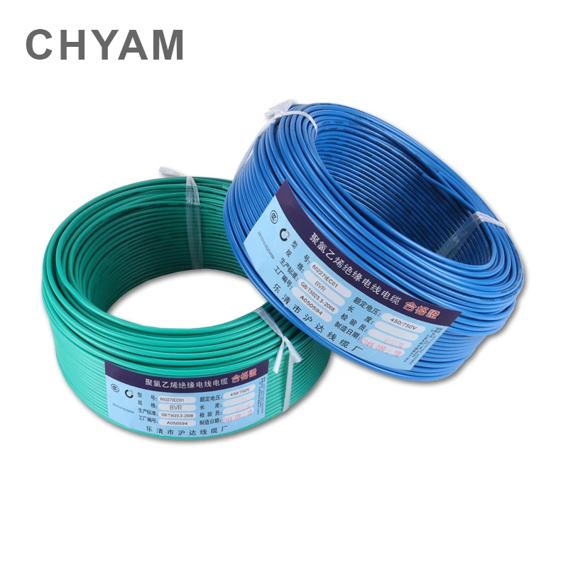 1 Meter 1M 4/6mm2 Square Single Strand Copper BV Core Wire Flexible Hard Wires Household Home Decoration