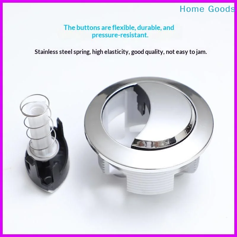 1Pcs Universal 38/48/58mm Toilet Seat Tank Dual-flush Toilet Tank Push-button Flush Button Valve Dual-button Bathroom Accessory