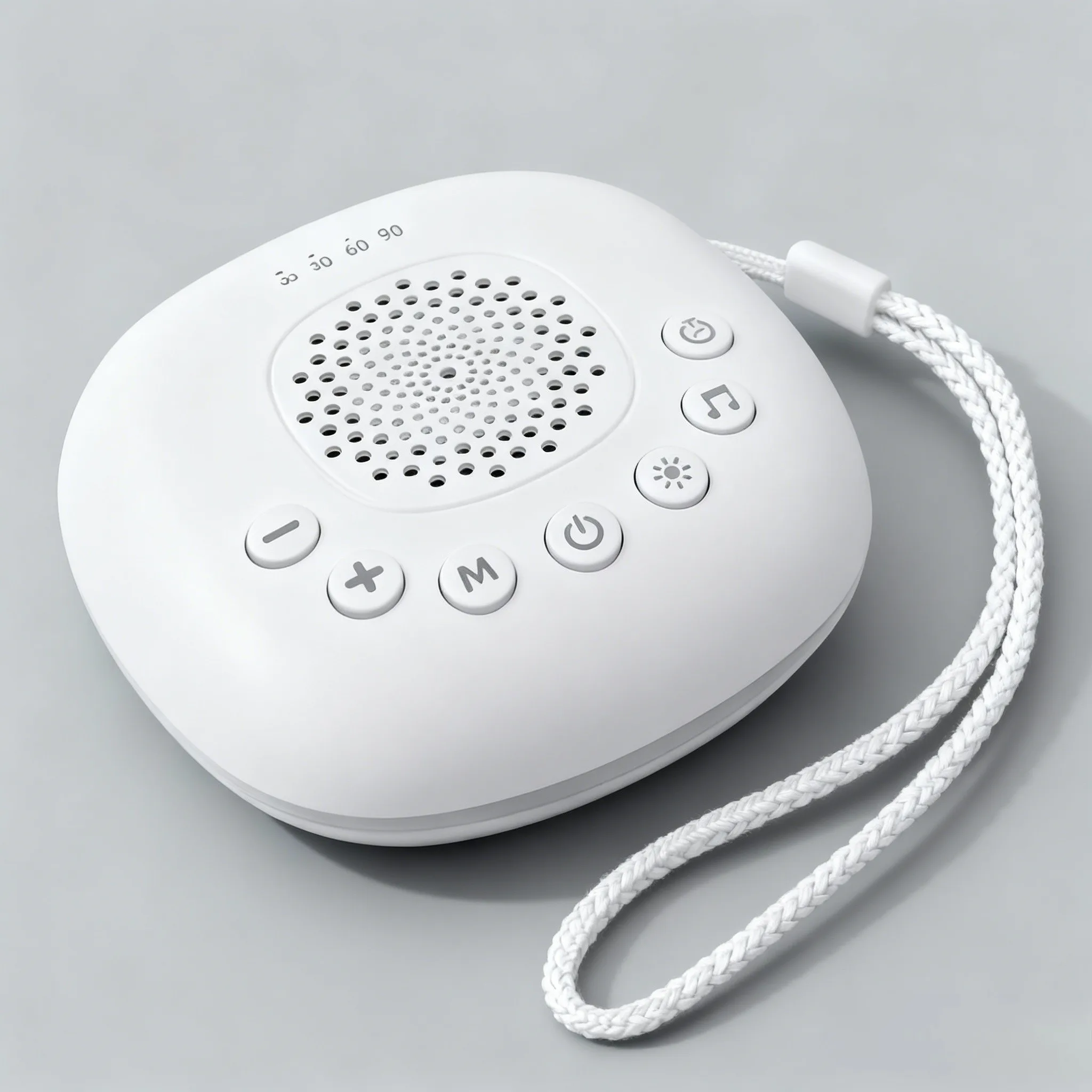 Machine à bruit blanc Portable, aide au sommeil avec lumière respiratoire LED et 20 Types de musique légère, dispositif de méditation pour la Relaxation