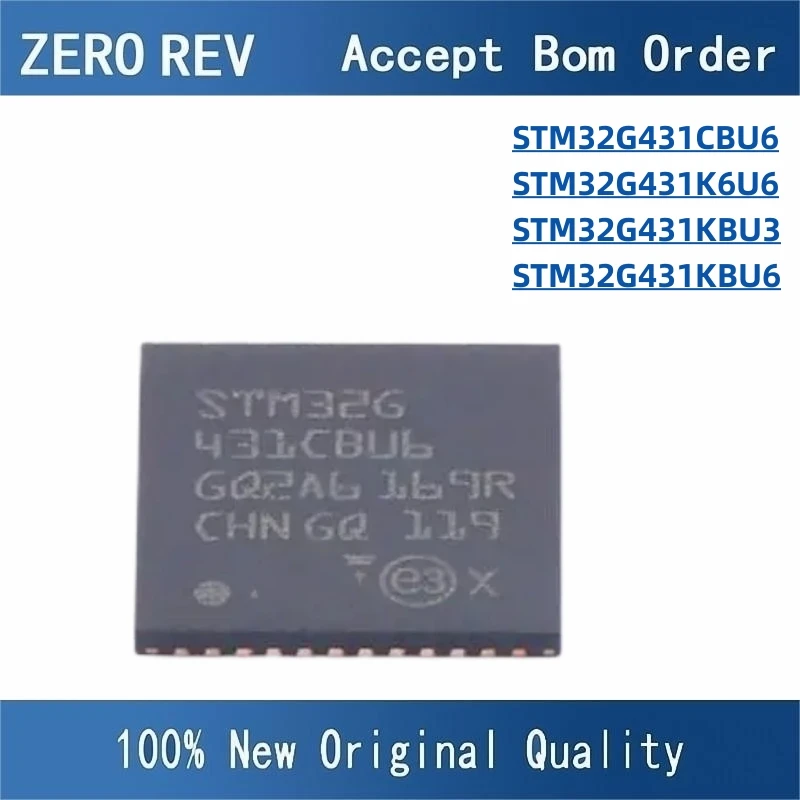 

100% New STM32G431CBU6 UFQFPN48 STM32G431K6U6 STM32G431KBU3 STM32G431KBU6 UFQFPN32 Brand new original chips ic