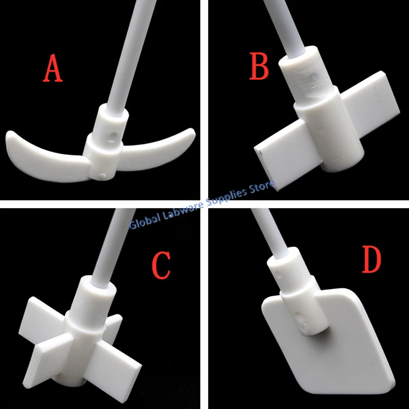 Imagem -04 - Comprimento 250 mm a 500 mm Quadrado tipo Cruz Ptfe Agitando a Lâmina pá Especial Crescente da Agitação para Frascos do Laboratório Peças