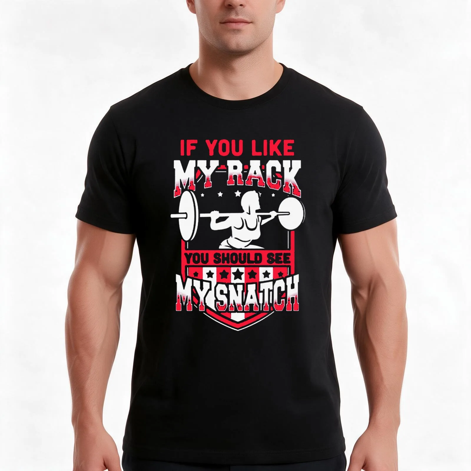 Fitness My rack My Snatch T-Shirt Summer Casual Cotton Tee Oversized Streetwear Tops Vintage Graphic Print Unisex Men Women