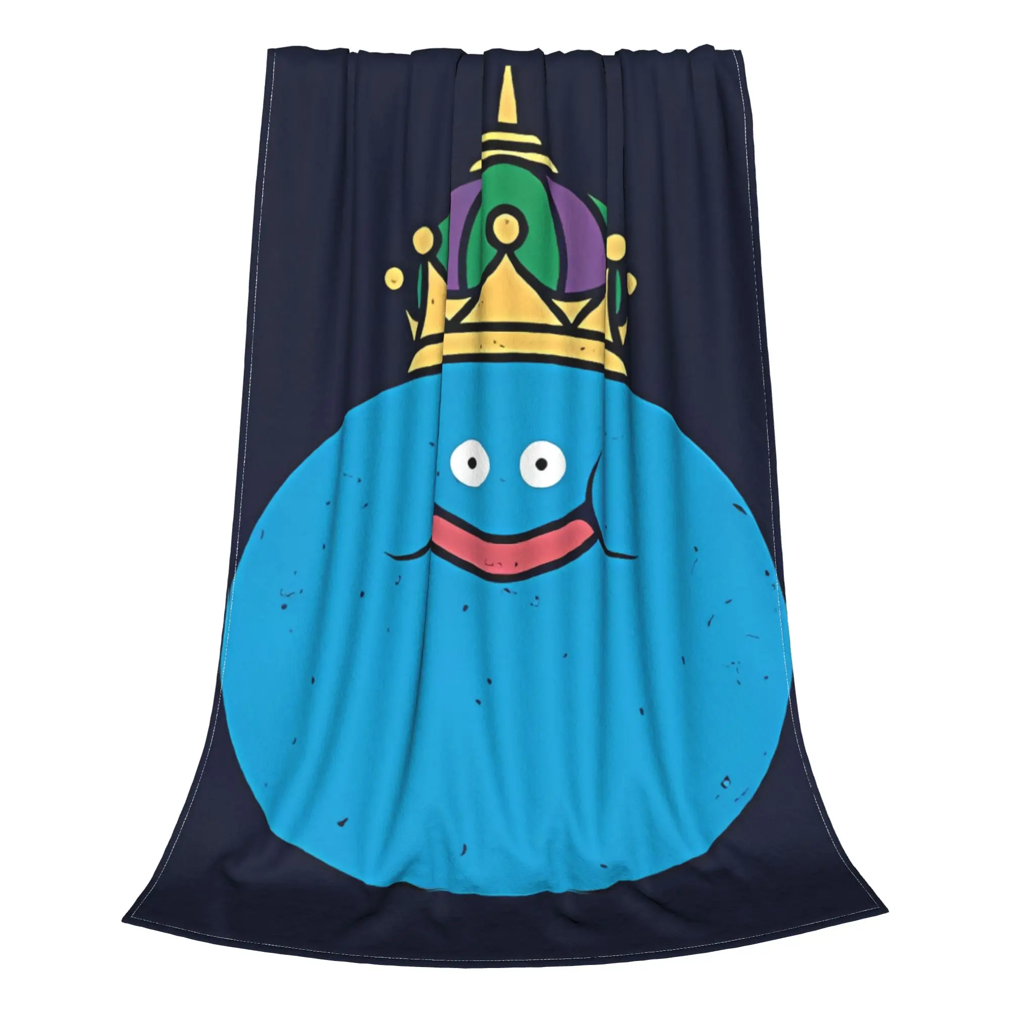 1PC Home Cutecore King Slime Monster Dragon Quest Blanket Super Cosy Plush Home Living Room Sofa Halloween