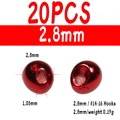 20 piezas rojas de 208 mm