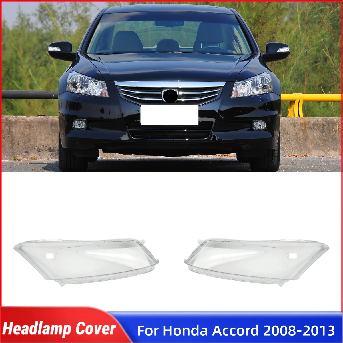 

Для Honda Accord 8-го поколения 2008 2009 2010 2011 2012 2013, автомобильные аксессуары для автомобилей, крышка передней лампы, стеклянные фары
