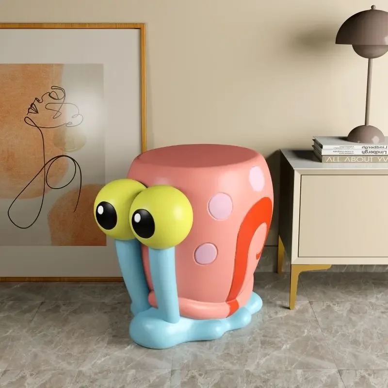 Cartoon Snail,internet Celebrity, Shoe Changing Stool, Entrance for Home Use, Cute and Creative Entrance Hall Stool Stool Chair