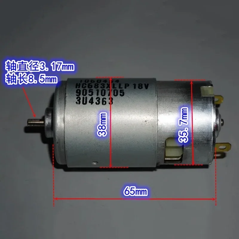 JOHNSON RS-570 Motor 1060454 HC683XLLP DC 12V 14.4V 18V 22000RPM High Speed Power Large Torque Electric Drill Garden Tool Motor view 2