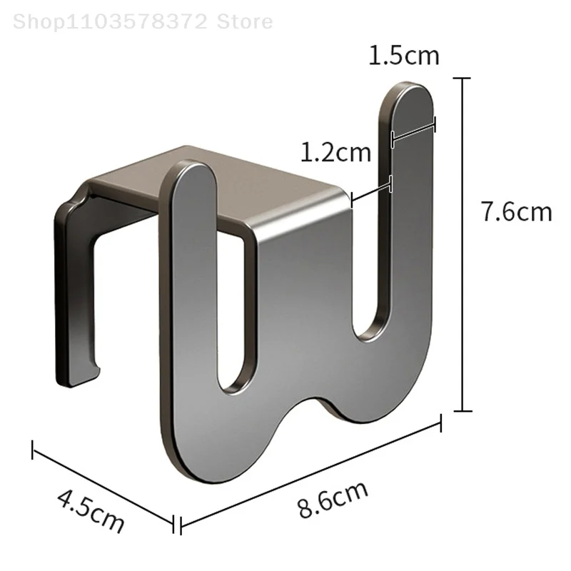 Samoprzylepny wieszak na kapcie Łazienka Prosty wieszak na kapcie Stojak na odpływ toaletowy Naścienny wieszak do przechowywania w sypialni Suszarka na buty