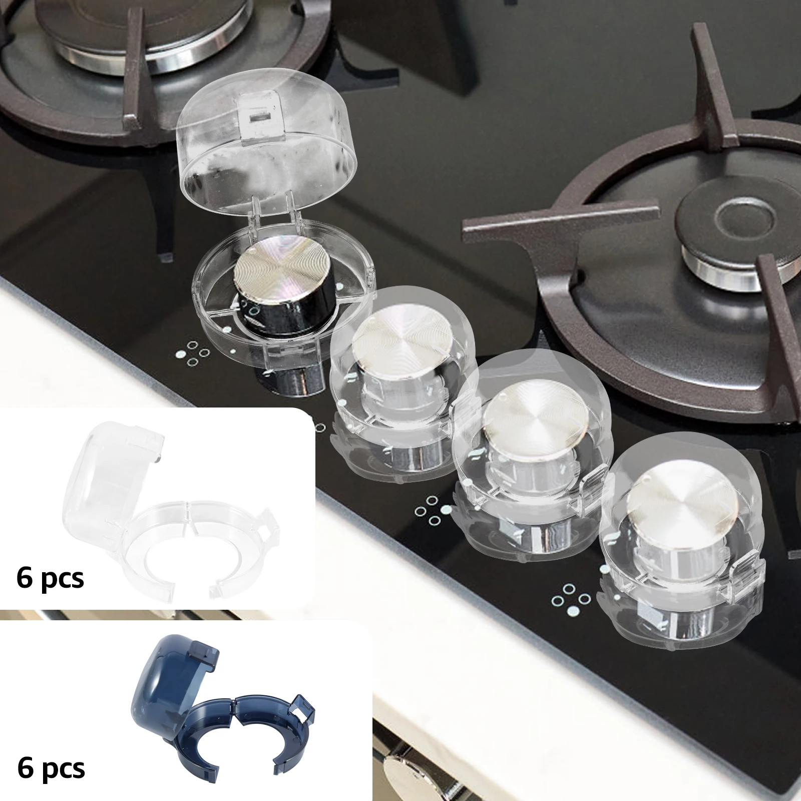 غطاء أمان بمقبض الموقد لسلامة الأطفال، غطاء أزرار لطباخ الغاز الطبيعي، أداة حماية مفتاح المطبخ لسلامة الأطفال والحيوانات الأليفة
