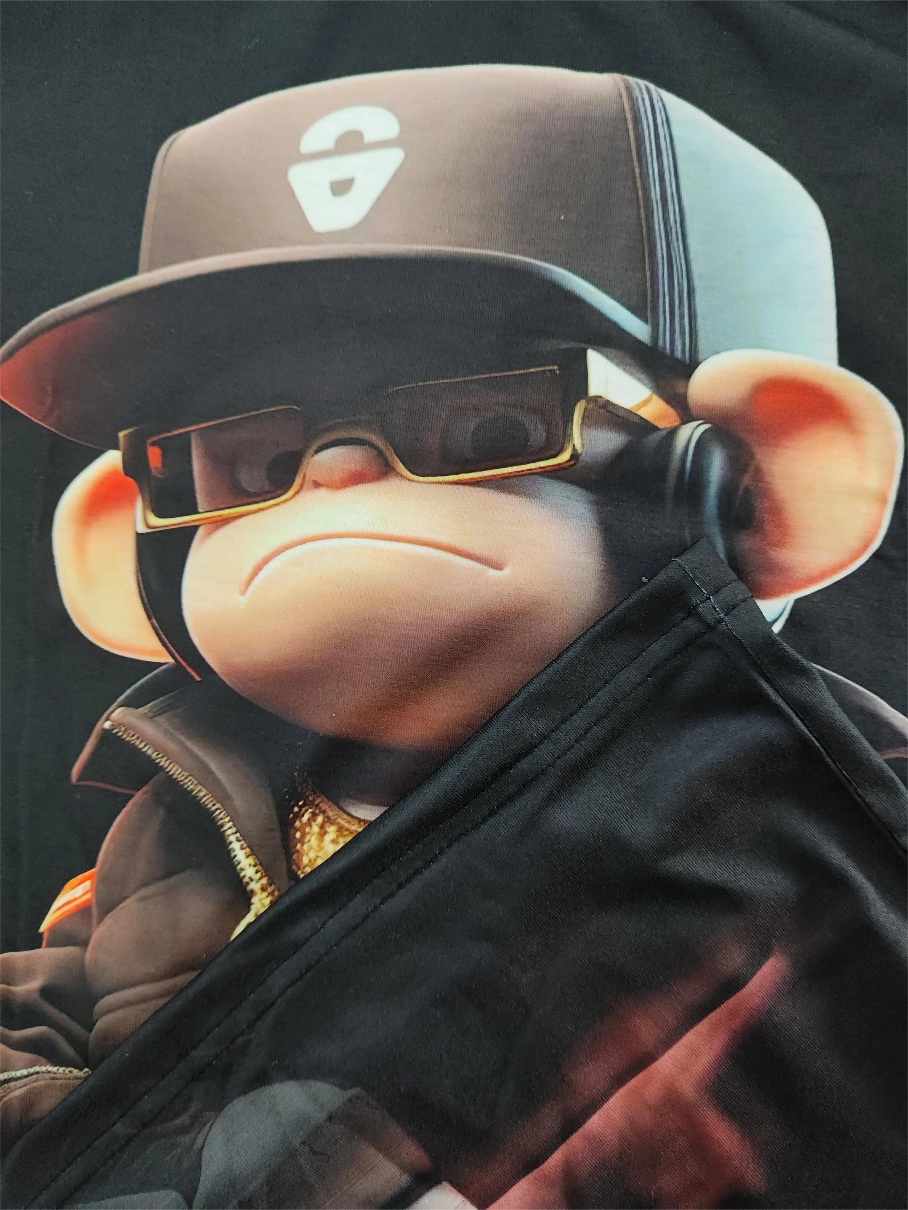 Футболки с принтом обезьяны в стиле хип-хоп, футболка с круглым вырезом и короткими рукавами, дизайнерская одежда, мужская одежда с принтом обезьяны, мужские дизайнерские футболки