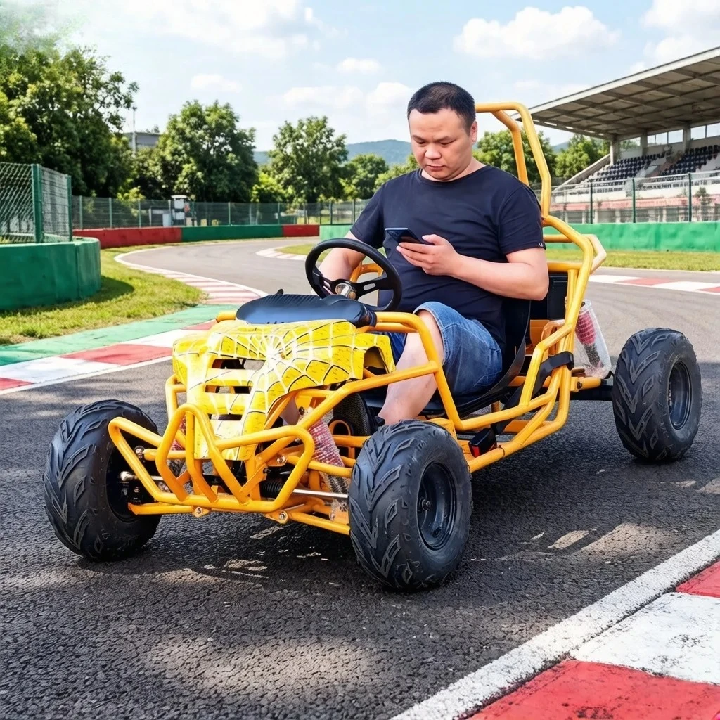 Four Wheeler Electric Go Kart Racing 800w Beginner-friendly Rental-ready 7