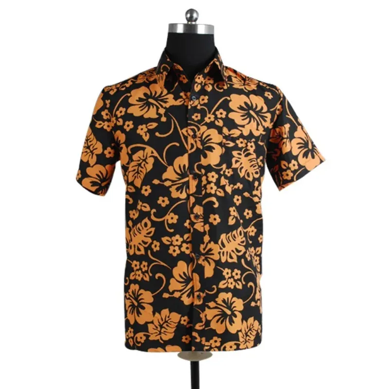 Fear and Loathing in Las Vegas Raoul Duke Cosplay Costume T-shirt for Men Casual Short Sleeve Shirt Halloween Suit for Adult