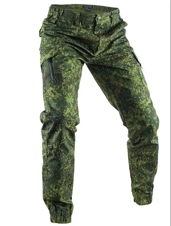 

Russian Pants Spring Trouser Men Outdoor Green Camouflage New Jungle