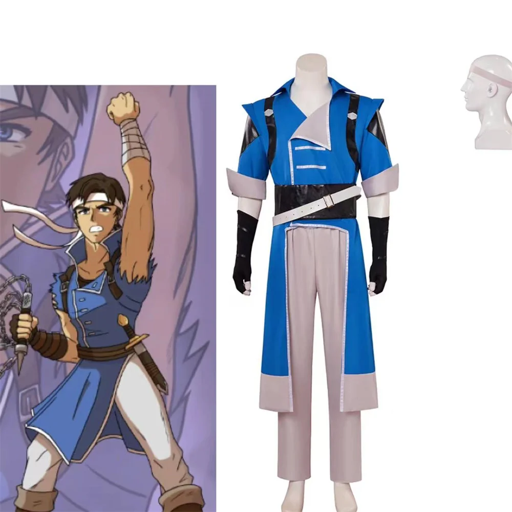 Game Richter Belmont Cosplay Costume Nocturne Uniform Pants Belt for Adult Men Halloween Outfits