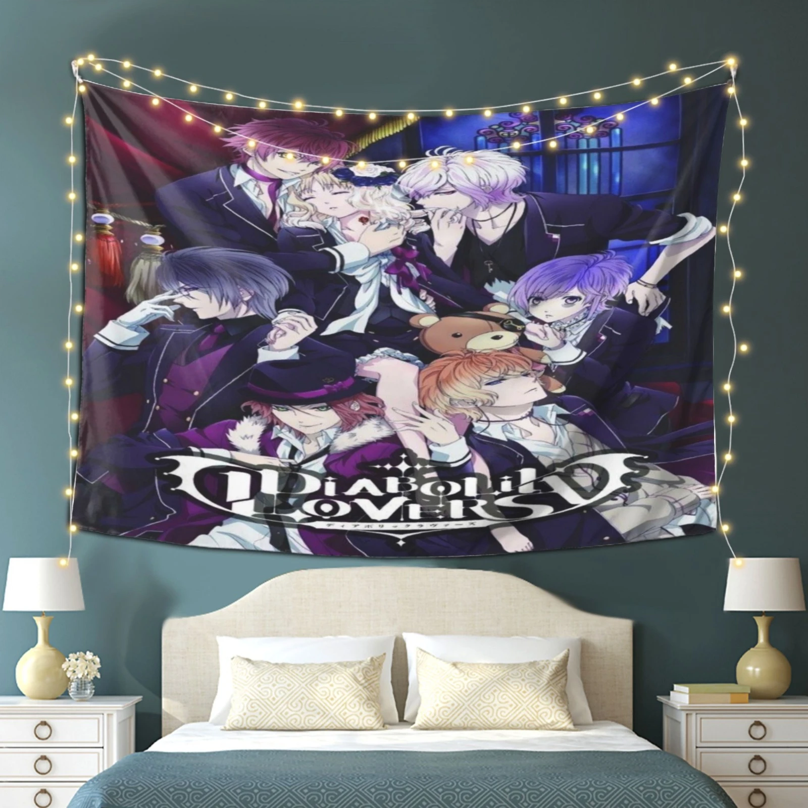D-Diabolik Lovers Inspired Anime Design Tapestry Ideal for Living Rooms Bedrooms Offices Dorms Birthdays and Home Decor