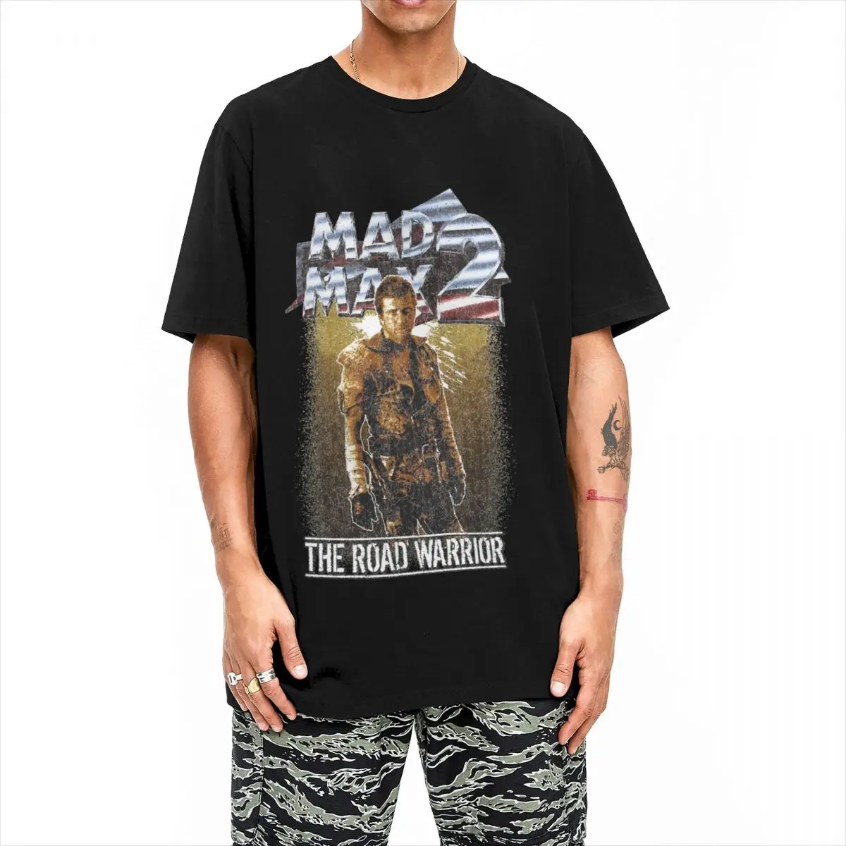 Hip Hop The Truth About Mad Max The Road Warrior T-Shirt Men Round Neck Short Sleeve Clothes Cotton Summer Clothes