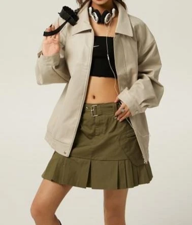 

Loose-fitting Autumn-style Retro Casual Collar Jacket