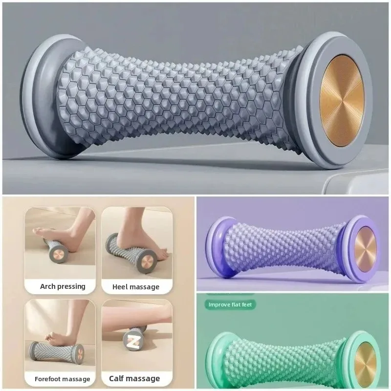 

Массажер для ног, массажный ролик, массажный мяч для йоги, валик для подошвенной фасции, уход за расслаблением мышц, пластиковый ручной массажер для ног
