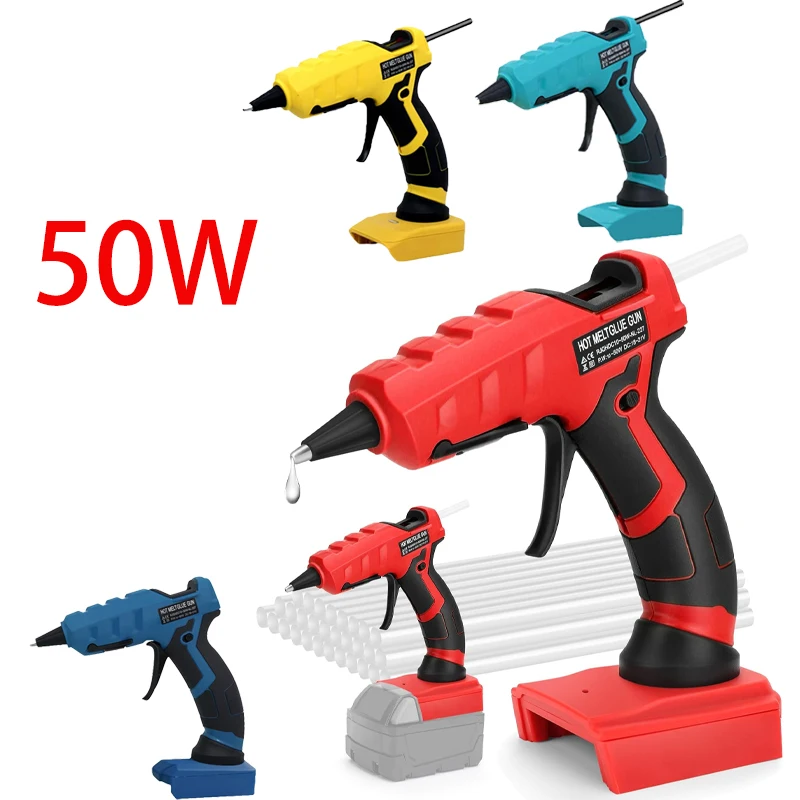 

Fast preheating hot glue gun repair tool for Makita/DeWalt/Milwaukee/Bosch 18V Li-ion Battery for hand work DIY