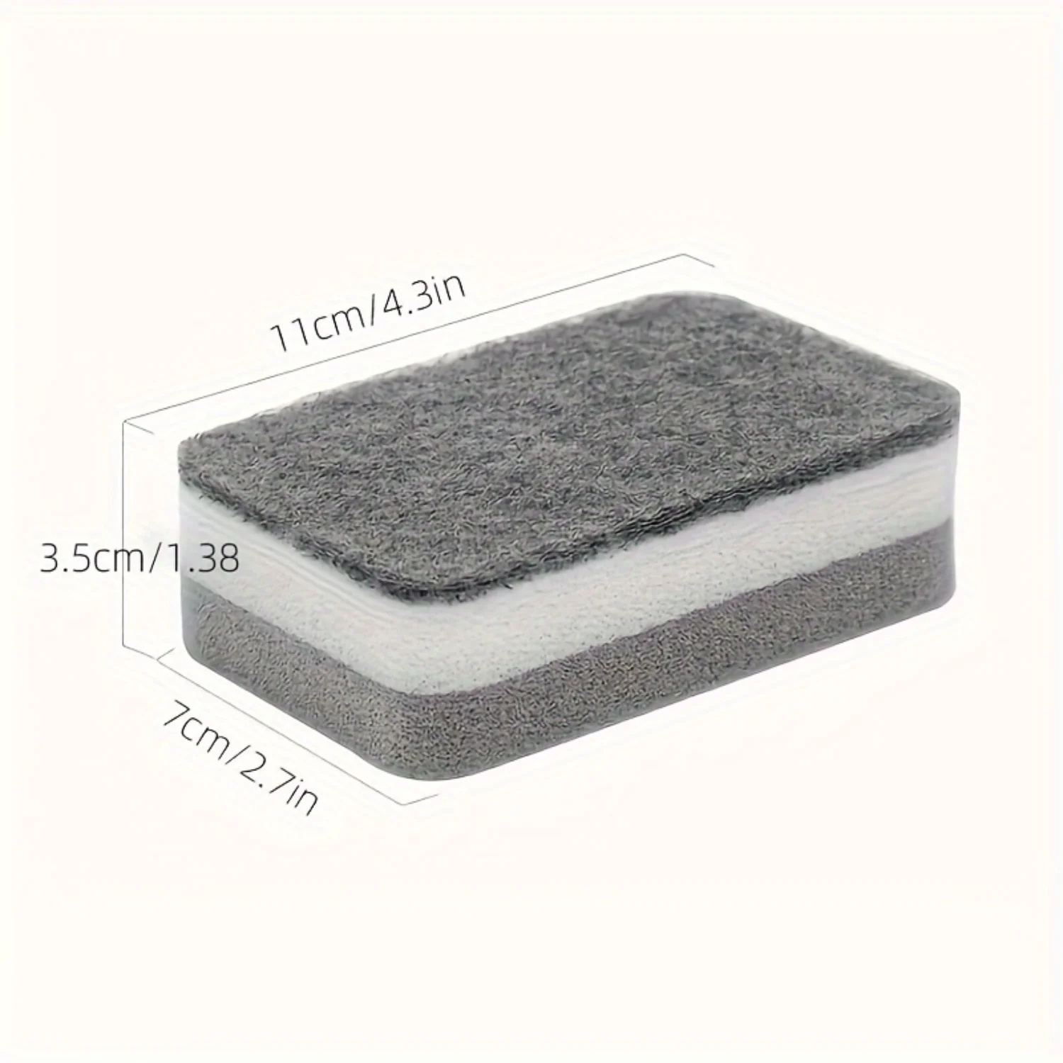 Pack 12/24pcs, Cleaning Sponge, Dish Scrubbing Brush, Pot Scrubber, Cleaning Sponge, Scouring Pads, Cleaning Tools,  Accessories