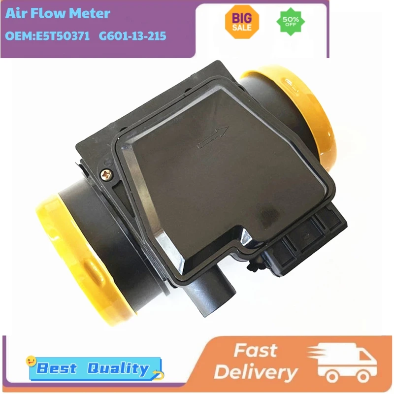 

Датчики массового расхода воздуха G601-13-215 G60113215 E5T50371 Автомобильные расходомеры воздуха для Mazda MPV 2.6L B2200 2.2L B2600 2.6L