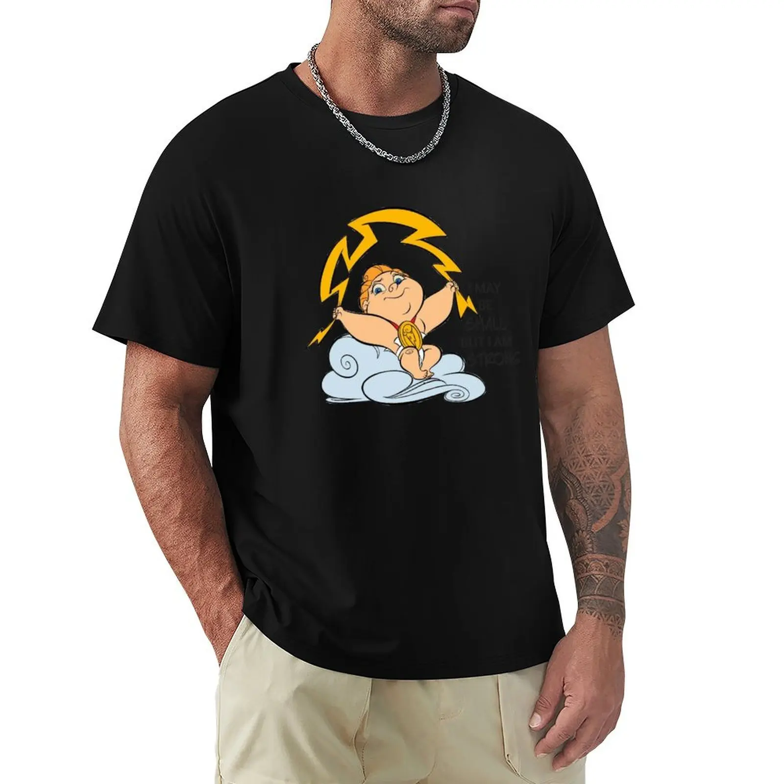 

STRONG BABY HERCULES T-Shirt Casual Pattern Print Tee Shirt