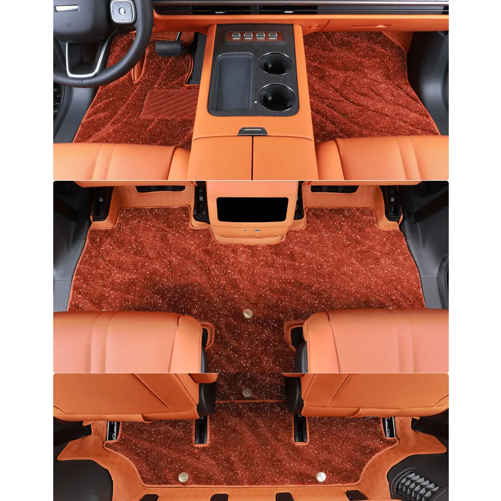 Fit For GWM H10 HAVAL H10 Six Seater Version Fully Enclosed Double-layer Foot Pad Automotive Modification Parts Leather Carpet