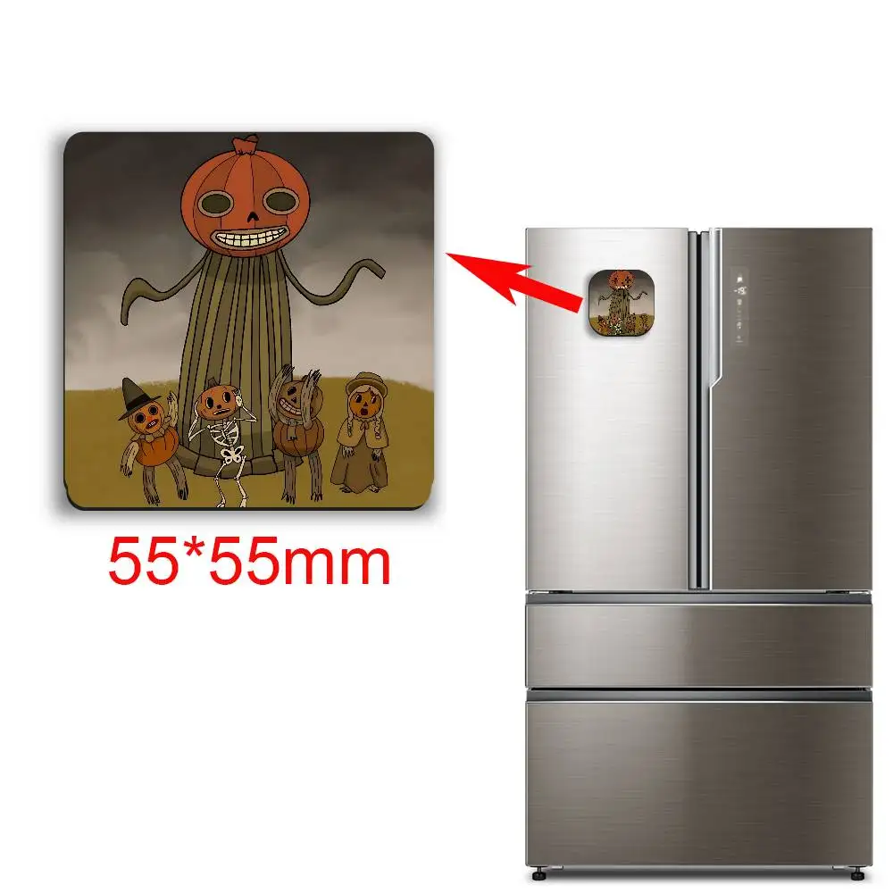 Halloween pumpkin Over the Garden Wall Magnetic Sticker Fridge Magnets No Falling Off Fit for Refrigerators All Metal
