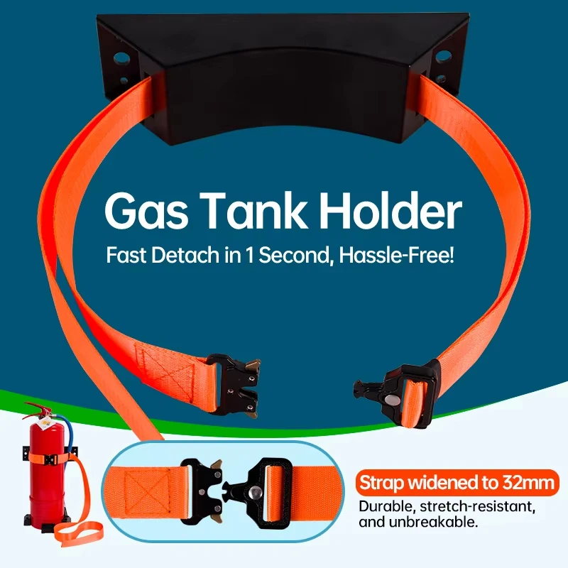 RV Modification Gas Tank Holder for Camper Caravan Boat LPG Bottle Quick Release Fixing Strap Gas Tank Water Bottle Holder Clip