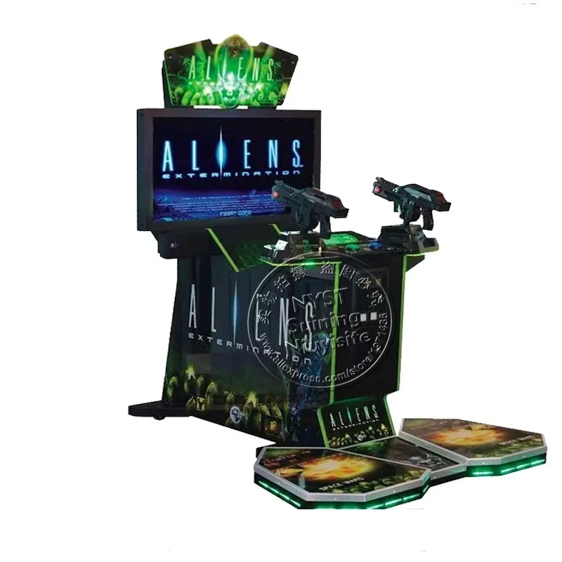 

Kids Adults Aliens Gun Shooting Machine Game Room Amusement Center Park Cheap Price Coin Operated Simulator Video Arcade Machine