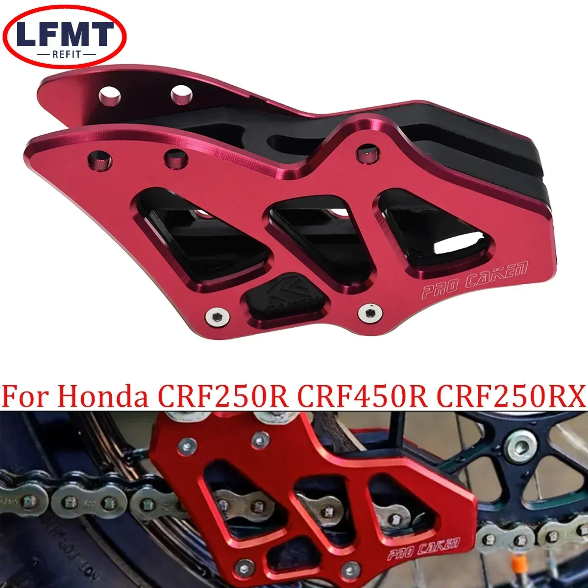 

Motocross CNC Aluminum Chain Guide Protector Cover For Honda CR250 CRF250R CRF450X CRF450L CRF 250R CRF450R CRF250RX CRF450RX