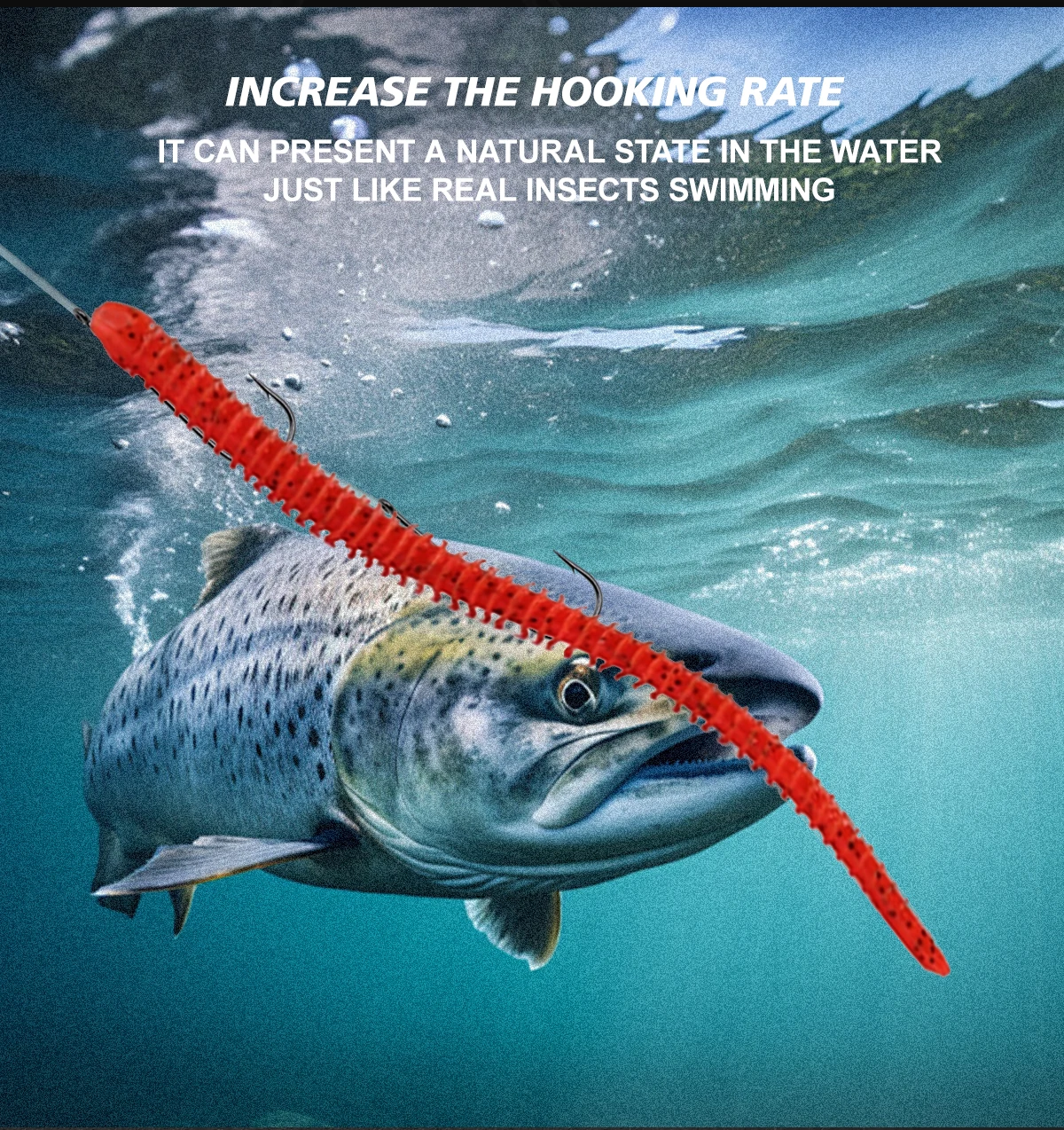 ZYZHE 1/3/5 Stück Meeresfischerei-Rollenrigs mit Doppelhaken, vorgebundene Angelrigs für Strand- und Uferfischerei auf Flunder, Whiting, Barsch – Detail 5
