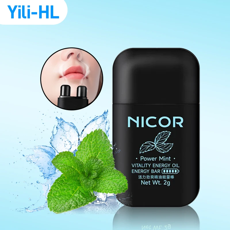 

Nasal Inhaler Essential Oils Stick Nose Cooling Refreshing Energy Fatigue Menthol Nose Inhalers Aromatherapy Mint Artifact