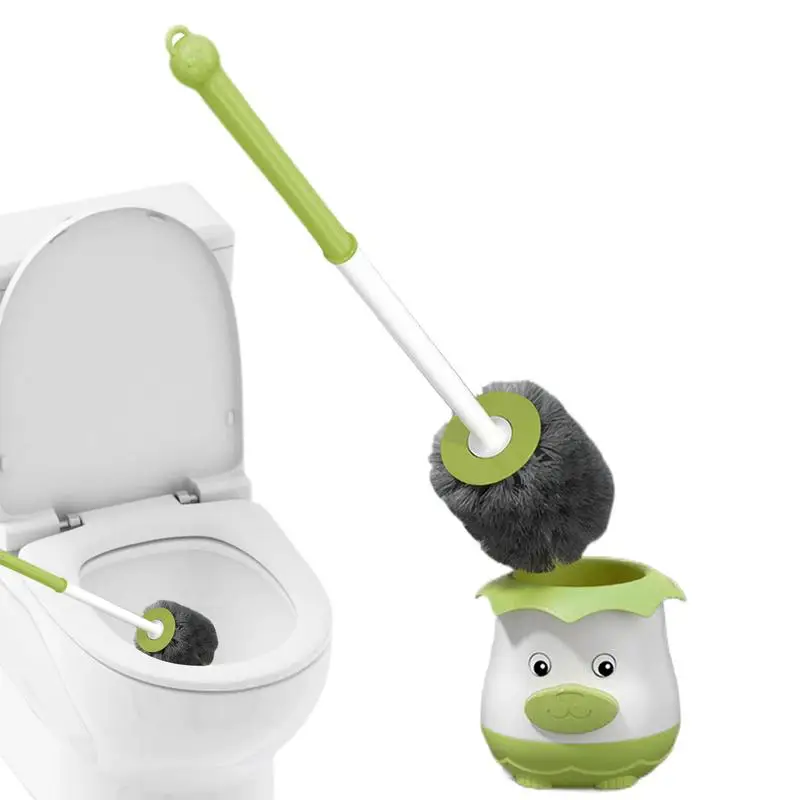 

Гигиеническая щетка без мертвого угла, милая длинная ручка, чистка ямы для приседаний, мытье, набор щеток для унитаза, настенный монтаж